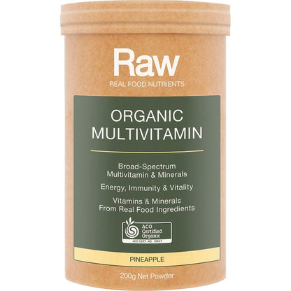 Amazonia Raw Organic Multivitamin Pineapple 200g