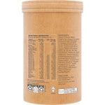 200g tub of Amazonia Raw Organic Multivitamin Pineapple shown from a side angle on a white background.