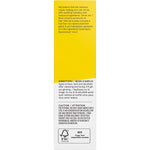 Side view of an ACURE Brightening Day Cream yellow box showing product benefits and a 100% vegan logo.