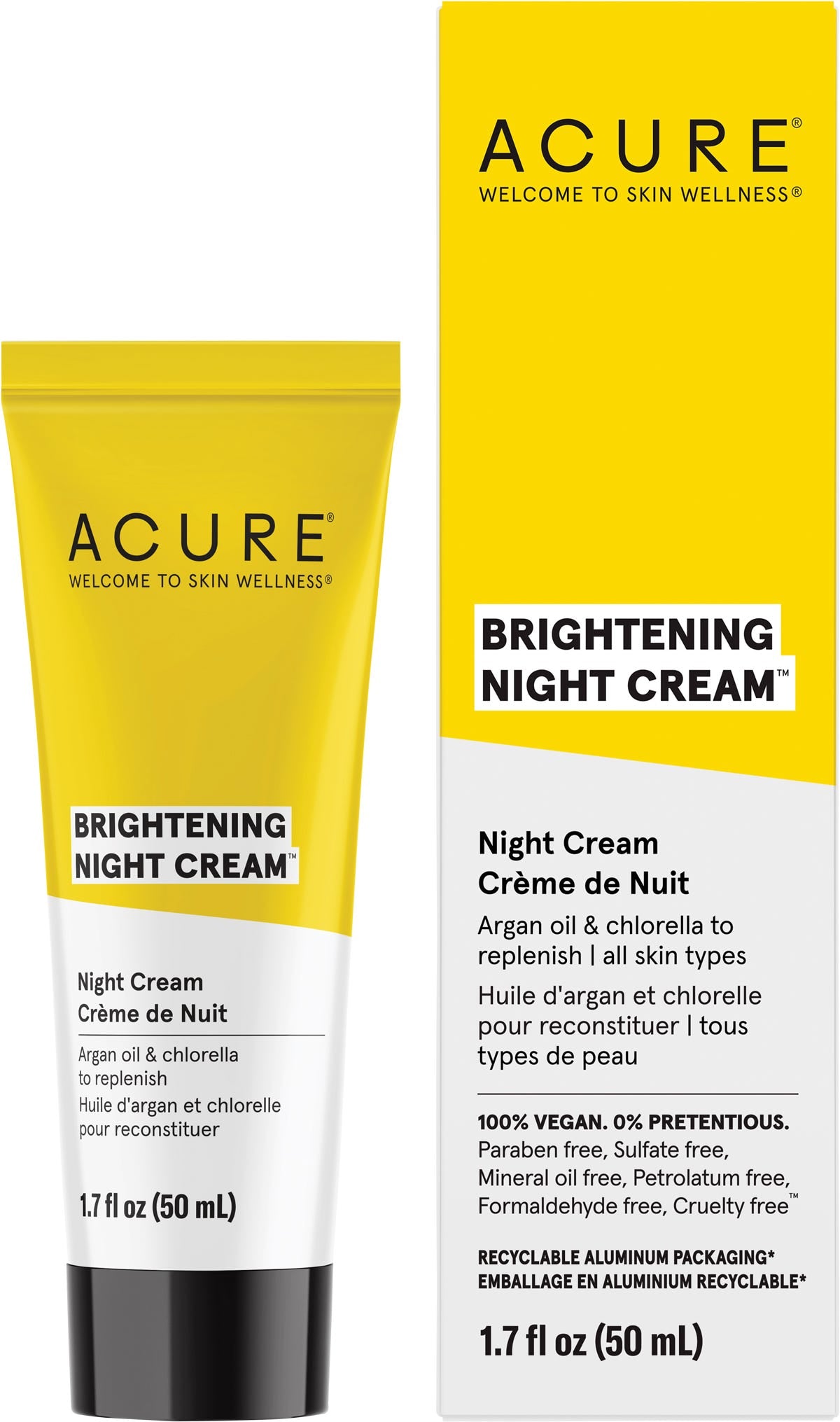 ACURE Brightening Night Cream 50ml Payless 4 Organics