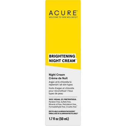 ACURE Brightening Night Cream 50ml Payless 4 Organics