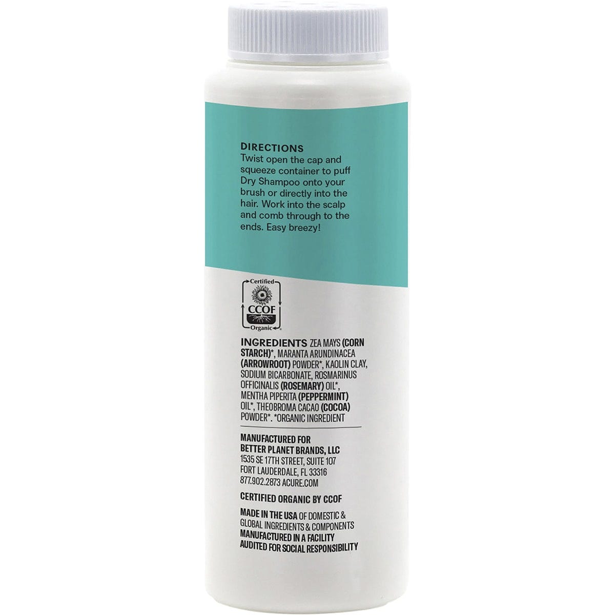 ACURE Brunette to Dark Hair Types Dry Shampoo 48g Payless 4 Organics