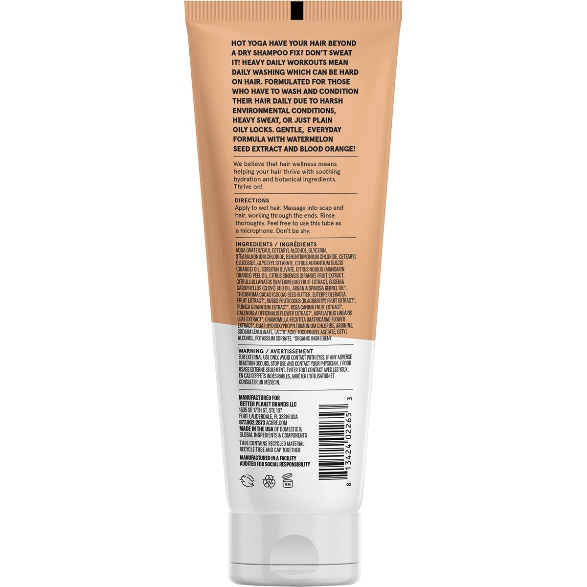 ACURE Daily Workout Watermelon & Blood Orange Conditioner 236ml Payless 4 Organics