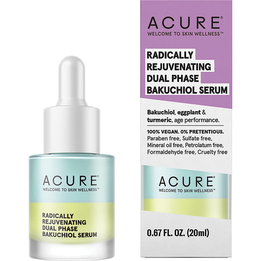 ACURE Radically Rejuvenating Dual Phase Bakuchiol Serum 20ml Payless 4 Organics