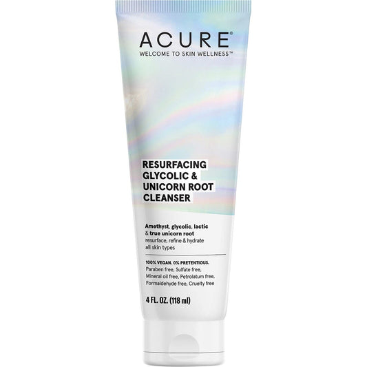 ACURE Resurfacing Glycolic & Unicorn Root Cleanser 118ml Payless 4 Organics