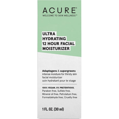 ACURE Ultra Hydrating 12 Hour Facial Moisturizer 30ml Payless 4 Organics