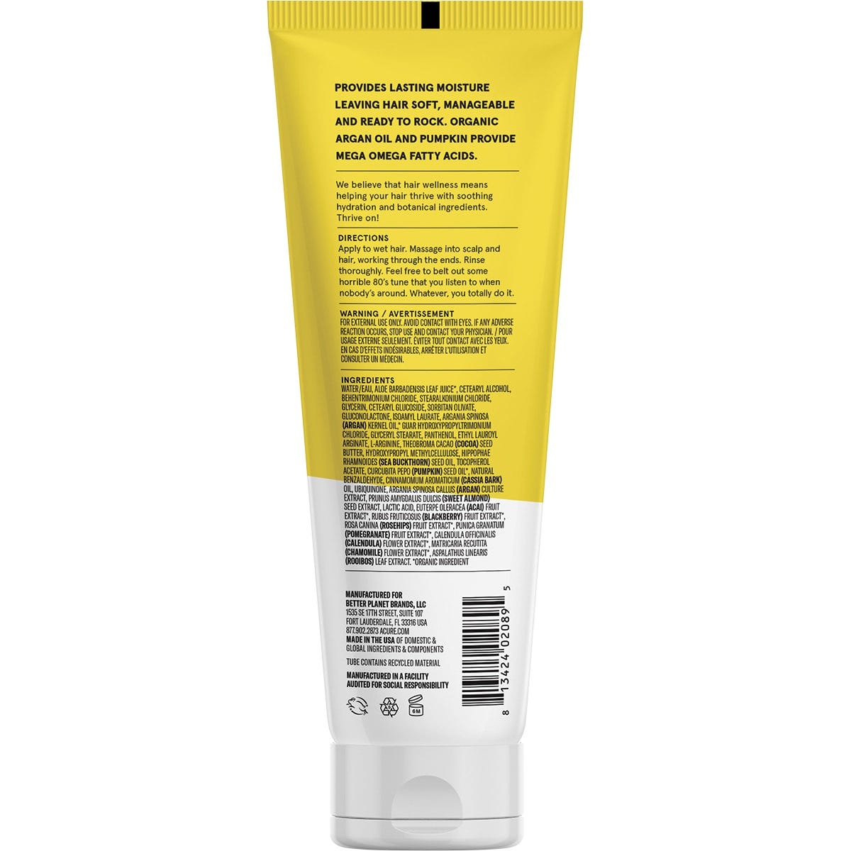 ACURE Ultra Hydrating Conditioner Argan 236.5ml Payless 4 Organics