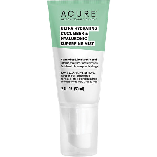 ACURE Ultra Hydrating Cucumber & Hyaluronic Superfine Mist 59ml Payless 4 Organics