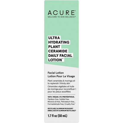 ACURE Ultra Hydrating Plant Ceramide Daily Facial Lotion 50ml Payless 4 Organics