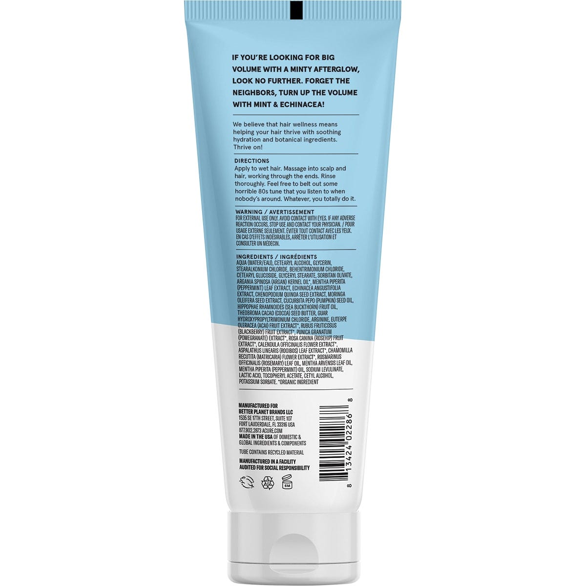 ACURE Vivacious Volume Shampoo Mint 236.5ml Payless 4 Organics