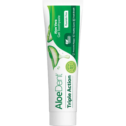 Aloe Dent Toothpaste Fluoride Free Triple Action 100ml