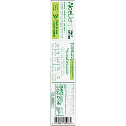Aloe Dent Toothpaste Triple Action with Fluoride 100ml