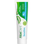 Aloe Dent Sensitive 100ml toothpaste tube with aloe vera and fluoride for healthy teeth and gums.