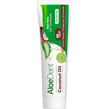 Aloe Dent Toothpaste Coconut Oil Fluoride Free 100ml