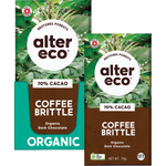 Alter Eco Chocolate Bar Coffee Brittle 70% 75g (Pack of 12)