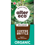 Alter Eco Chocolate Bar Coffee Brittle 70% 75g (Pack of 12)