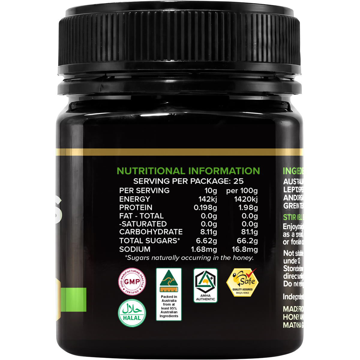 Australia's Manuka Superfoods Manuka Matcha 250+MGO 250g