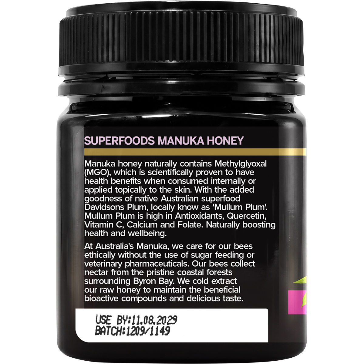 Australia's Manuka Superfoods Manuka Mullum Plum 250+MGO 250g