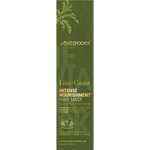 Back of the Antipodes Lime Caviar hair mask tube showing ingredients and directions on a white background.