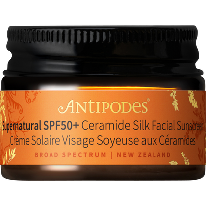 Antipodes Supernatural SPF50+ Ceramide Silk Facial Sunscreen MINI 15ml