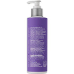 Back of Amazing Oils Magnesium Sleep Lotion 200ml bottle showing product details and directions on a white background.