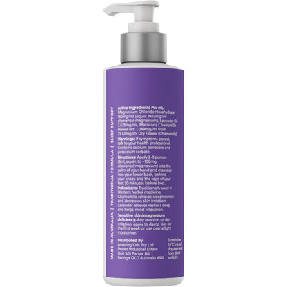 Amazing Oils Magnesium Sleep Lotion with Lavender & Chamomile 200ml