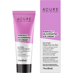 30ml tube and box of ACURE Radically Rejuvenating Eye Cream with CoQ10 and edelweiss on a white background.