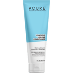 Acure Vivacious Volume Conditioner 236.5ml bottle with mint and echinacea on a white background.