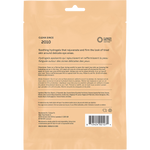 Back of ACURE Under Eye Hydrogels pack with ingredients, directions, and product benefits on a purple background.