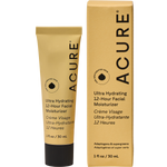 ACURE Ultra Hydrating 12 Hour Facial Moisturizer 30ml tube and box featuring green and white packaging.