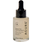 30ml glass bottle of ACURE Zombie Cell Clarifying Serum with a white dropper and green label.