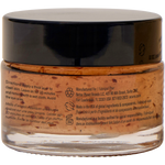 Back of an ACURE Zombie Cell Clarifying Mask jar showing ingredients, usage instructions, and product details.