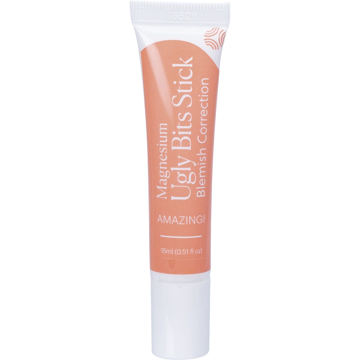 Amazing Oils Ugly Bits Stick 15ml roll-on blemish treatment in its original white and blue cardboard packaging.