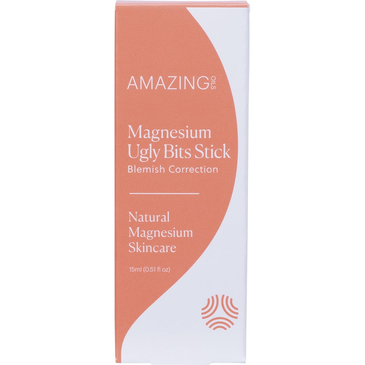 15ml Amazing Oils Ugly Bits Stick roll-on blemish treatment on a clean white background.