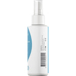 125ml bottle of Amazing Oils Magnesium Daily Spray with a blue and white label, shown from a side-view angle.