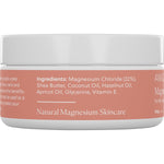 100g tub of Amazing Oils Magnesium Moisturiser Fix My Face showing the back label with directions and ingredients.
