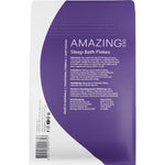 800g bag of Amazing Oils Magnesium Sleep Bath Flakes with lavender and chamomile, angled view on a white background.