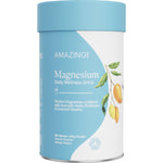 200g tub of Amazing Oils Magnesium Wellness Drink in Tropical Mango flavor with a yellow and green label.