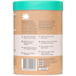 Amazonia Raw Protein Collagen Plus Choc Hazelnut 750g tub with chocolate and hazelnut illustrations.
