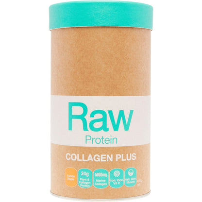 Amazonia Raw Protein Collagen Plus Vanilla Maple 450g Payless 4 Organics