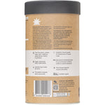 Side view of an Amazonia Raw Protein Isolate Choc Coconut 500g tub on a white background.