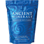 3.6kg bag of Ancient Minerals Magnesium Flakes for bath and foot soaks on a white background.