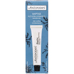 Antipodes Baptise H2O Ultra-Hydrating Water Gel 15ml mini jar on a white background.