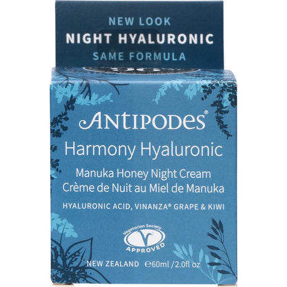 Antipodes Harmony Hyaluronic Manuka Honey Night Cream 60ml Payless 4 Organics