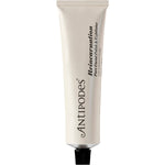 Antipodes Reincarnation Pure Facial Polish 75ml tube featuring botanical illustrations on a white background.