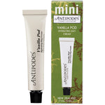 Antipodes 15ml mini aluminum tube of Vanilla Pod Hydrating Day Cream for moisturizing skin.