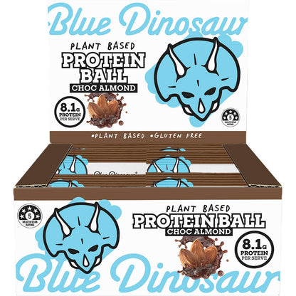 Blue Dinosaur Protein Ball Choc Almond 40g (Pack of 12)