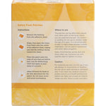 Back of Byron Naturals Foot Patches box with product benefits, ingredients, and directions for use on a white background.