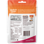 Back of Buderim Ginger Ginger & Cranberry Chews 50g bag showing ingredients, nutrition facts, and 19310371130359 barcode.