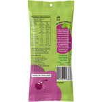 Back of Real Naturals Salt & Vinegar Edamame Pops bag showing nutrition facts and ingredients on a white background.